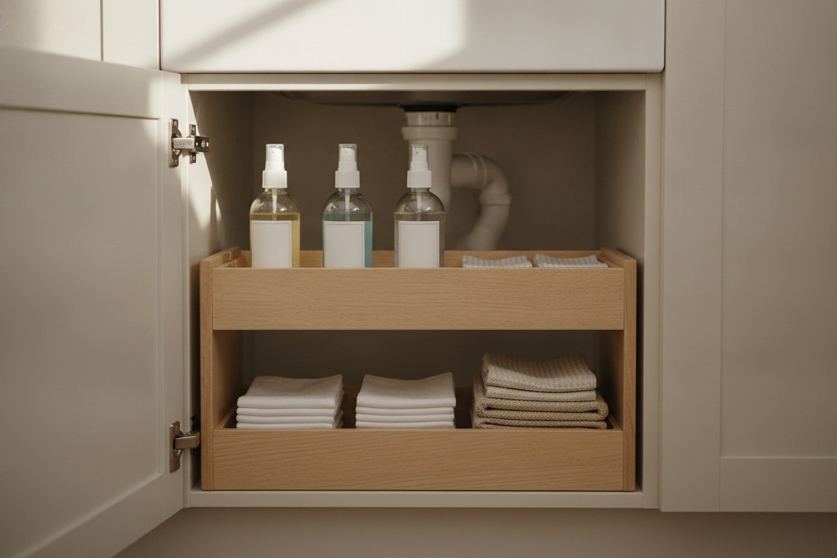 11 Small Apartment Cleaning Supplies Storage Ideas That Work