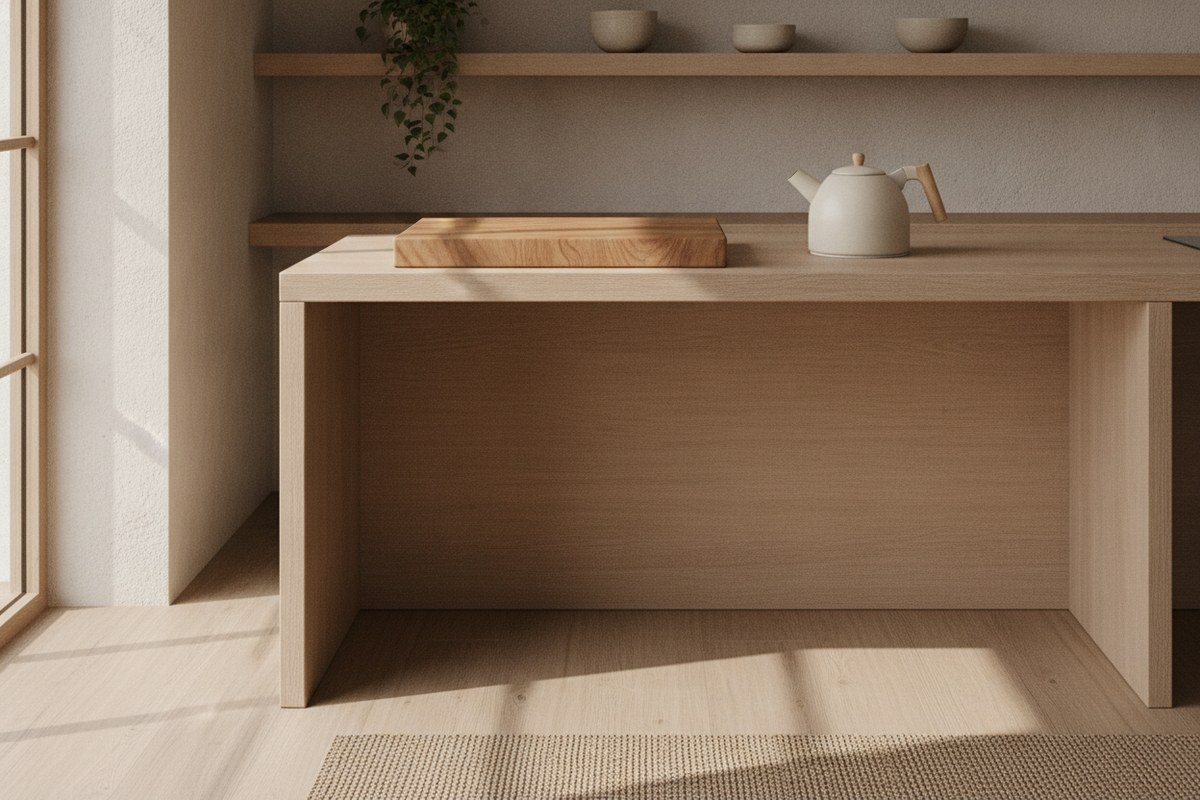 11 Tiny Kitchen Counter Space Saving Hacks (Japandi Style)