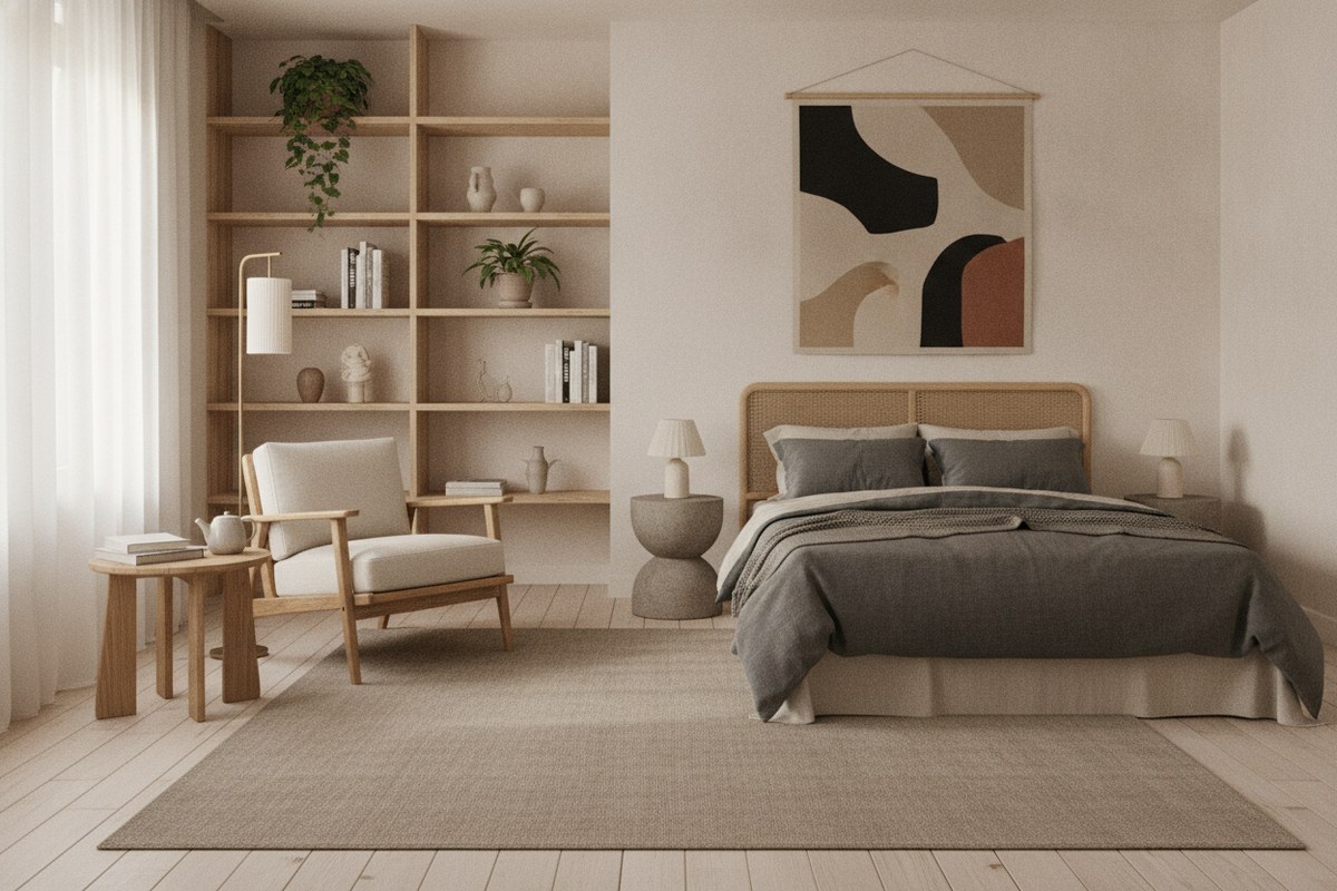 12 DIY Ways to Make a Small Room Look Bigger, Japandi Style