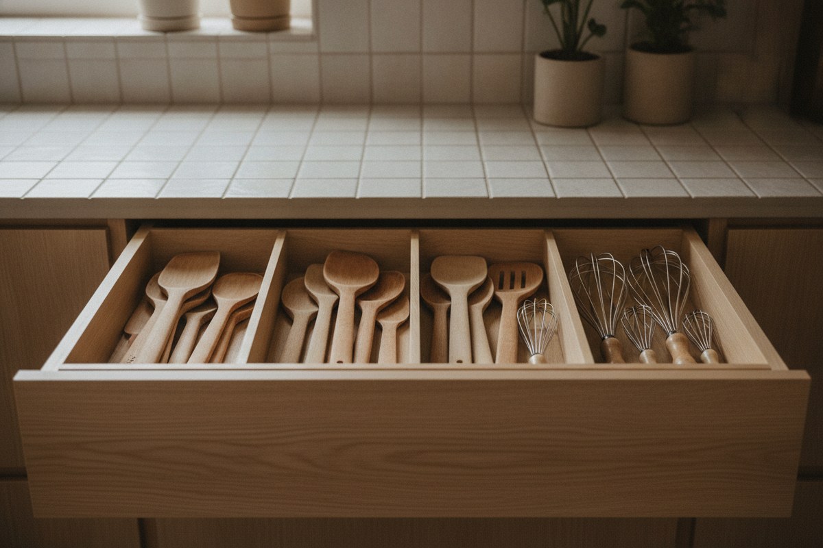 11 Tiny Kitchen Counter Space Saving Hacks (Japandi Style)