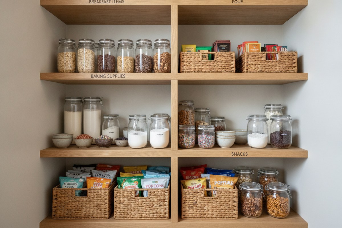 12 Pantry Organization Ideas for Small Kitchens (Japandi Style)