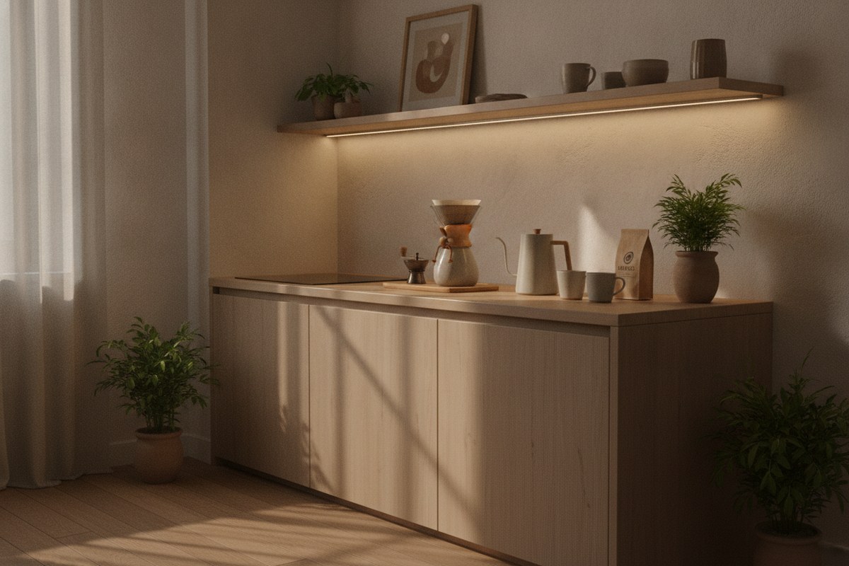 12 Small Kitchen Coffee Station Ideas That Feel Calm, Not Cluttered