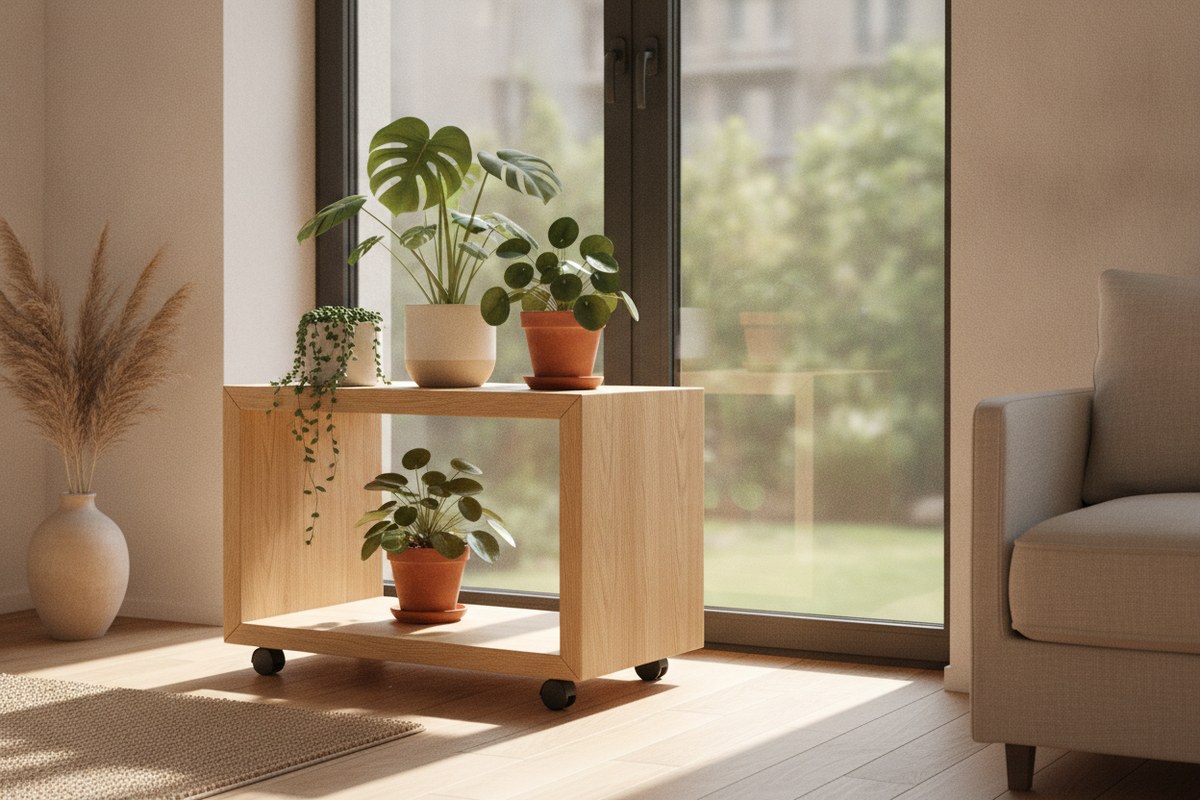 12 DIY Japandi Plant Shelf Ideas for Small Apartments