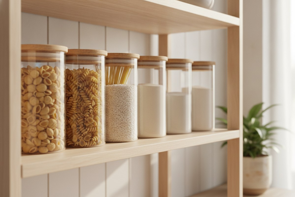 12 Pantry Organization Ideas for Small Kitchens (Japandi Style)