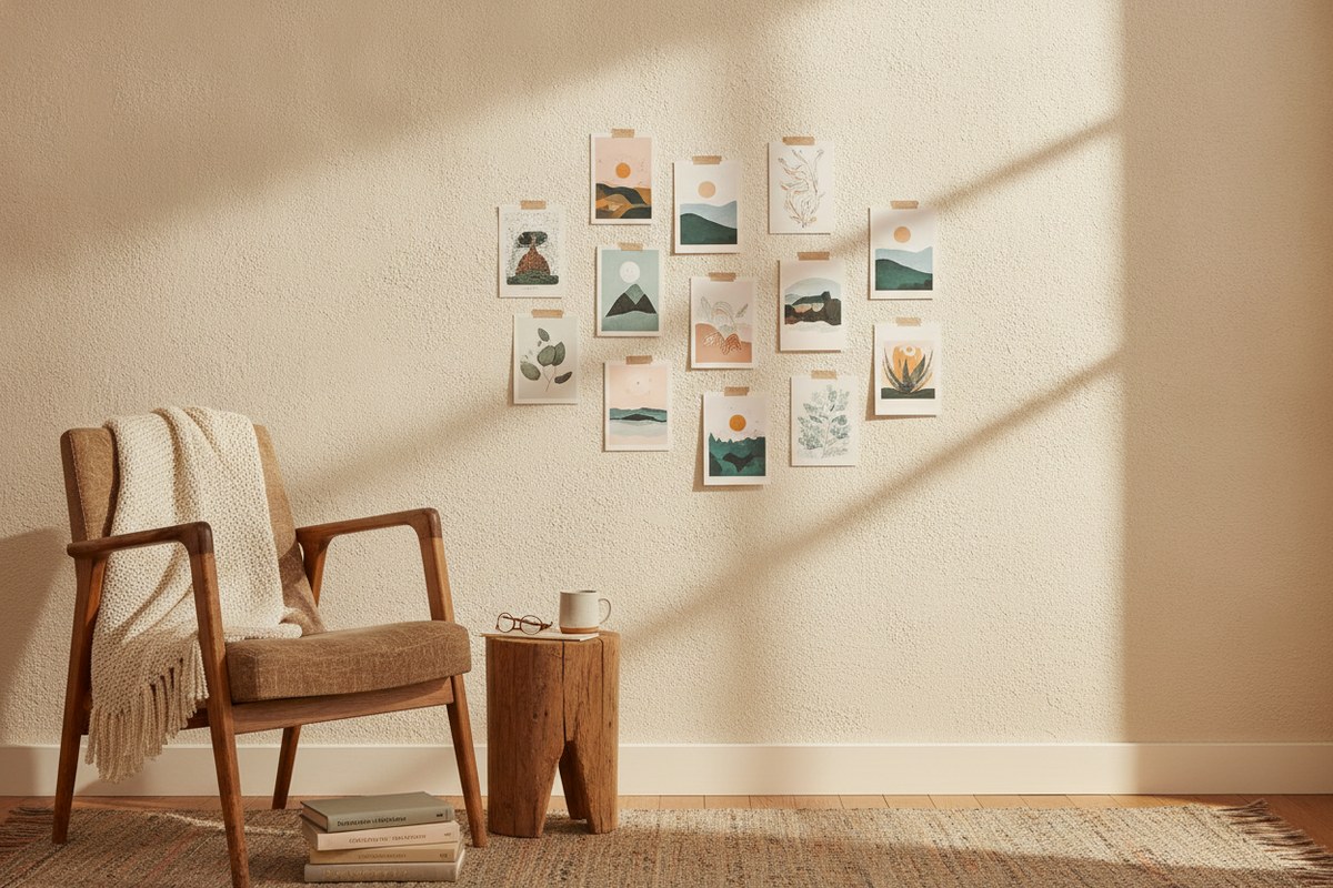12 Renter-Friendly Wall Decor Ideas Without Nails (Japandi Style)