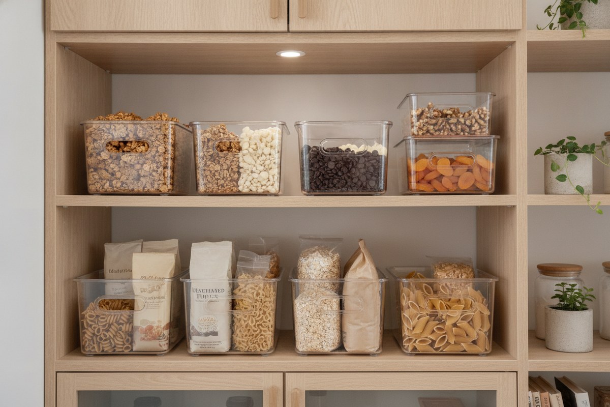 12 Pantry Organization Ideas for Small Kitchens (Japandi Style)