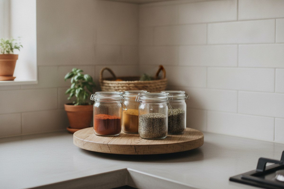 11 Tiny Kitchen Counter Space Saving Hacks (Japandi Style)