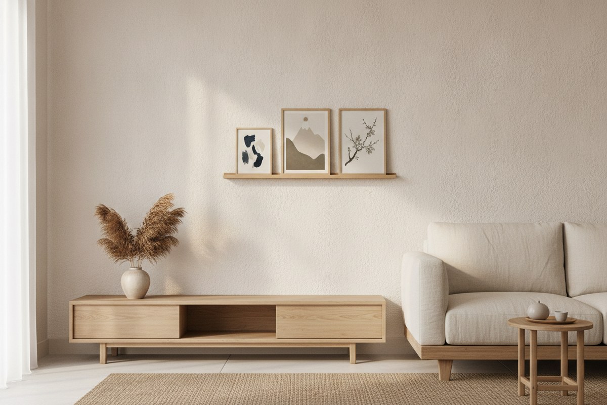 12 Renter-Friendly Wall Decor Ideas Without Nails (Japandi Style)