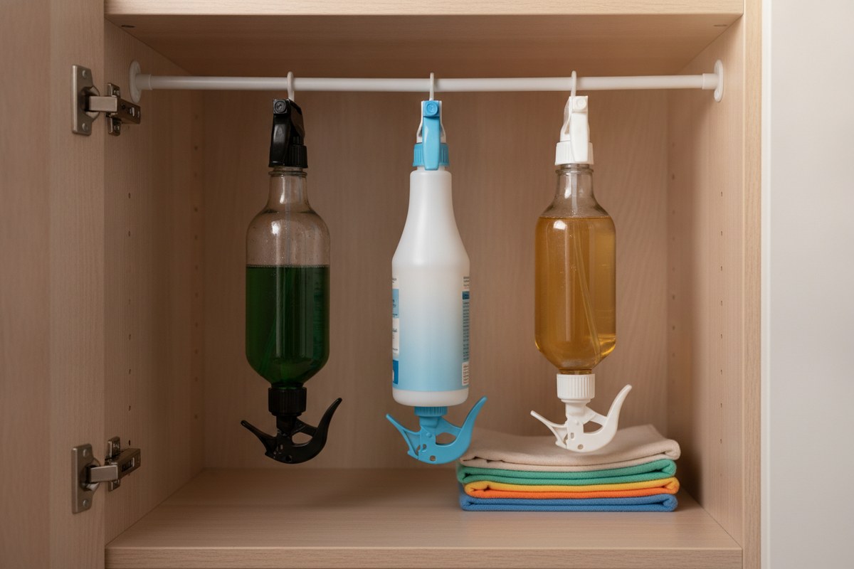11 Small Apartment Cleaning Supplies Storage Ideas That Work