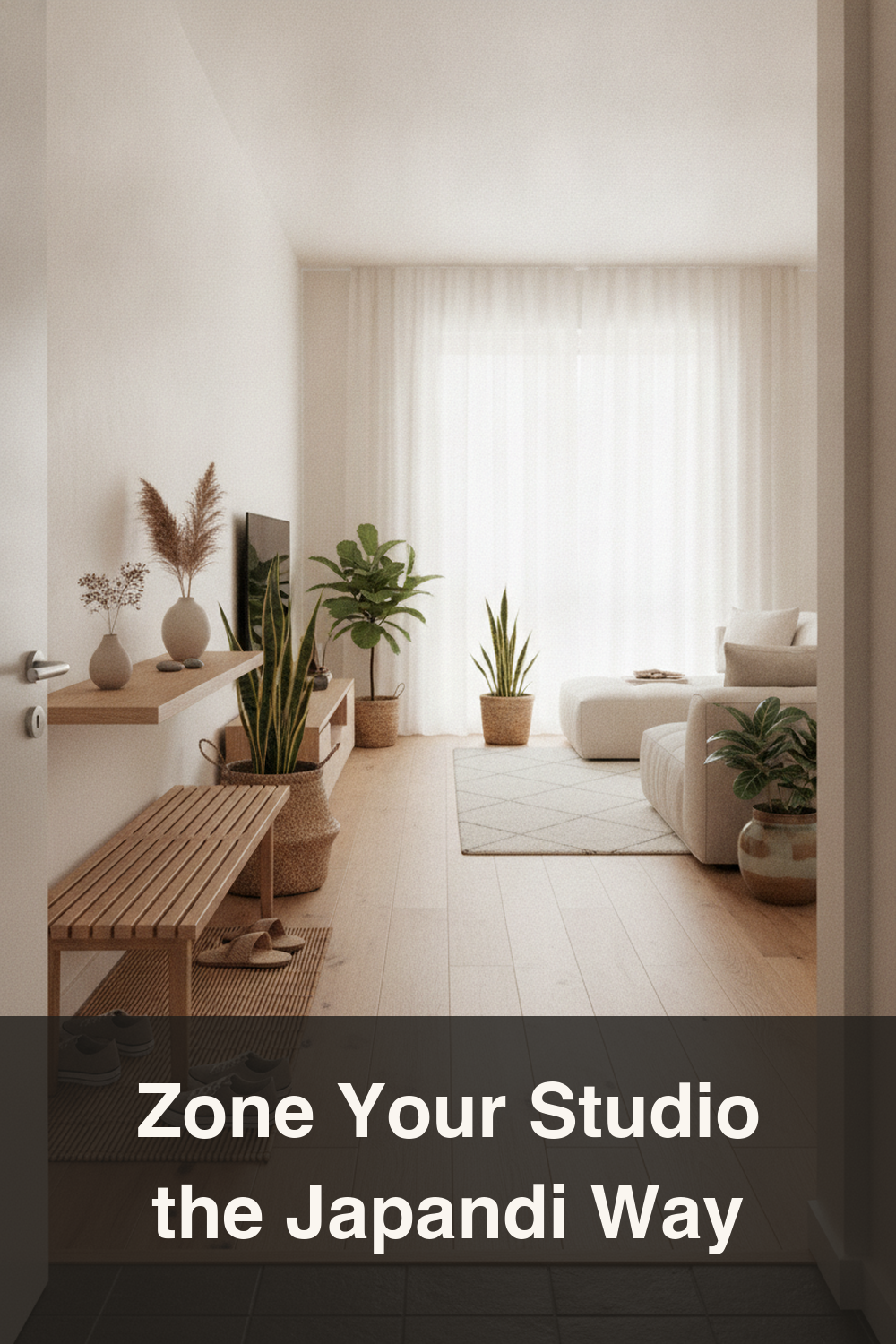Japandi Studio Apartment Layout & Zoning Ideas for Small Homes