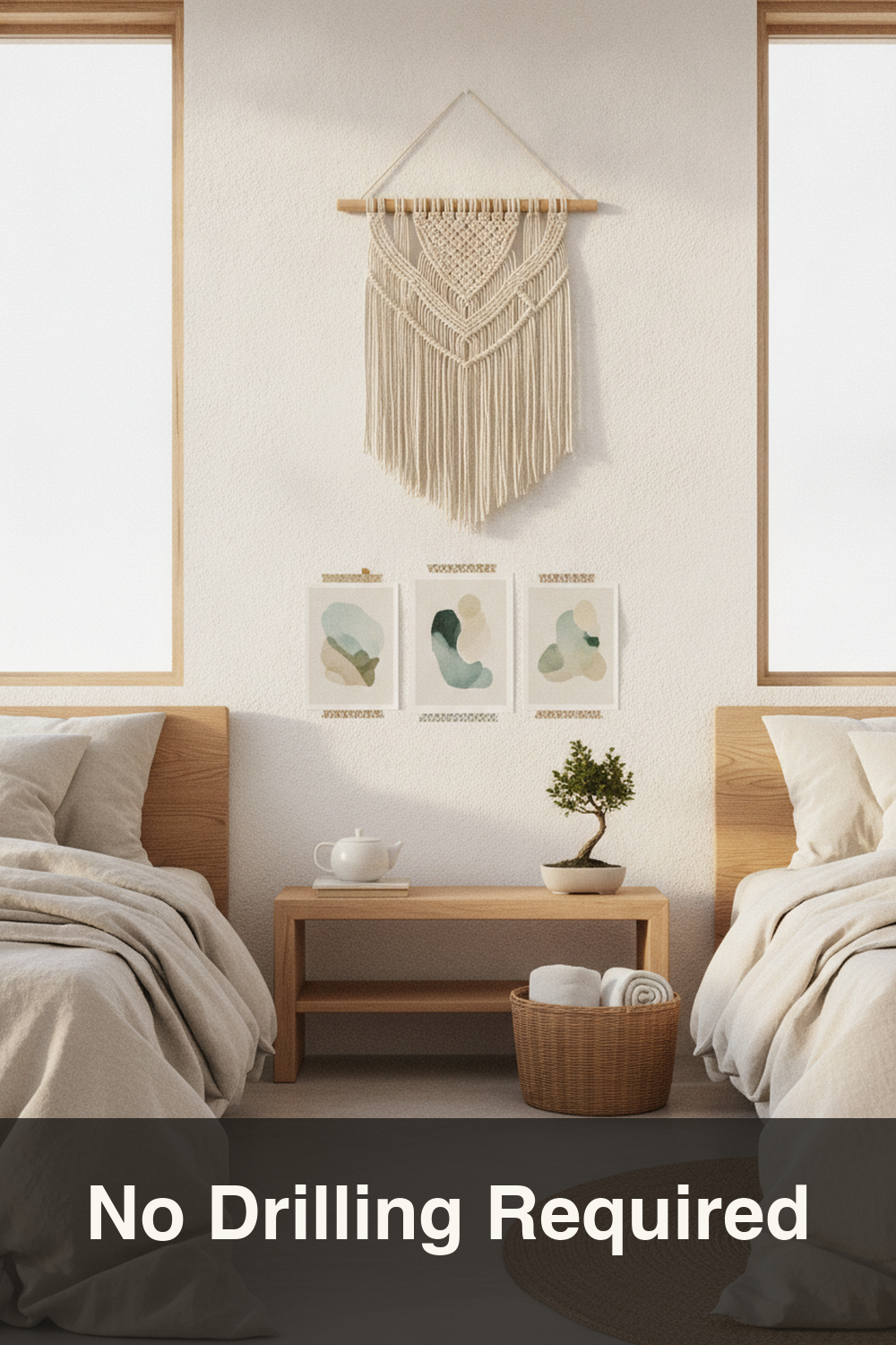 DIY No-Nail Wall Decor for Small Apartments & Dorms