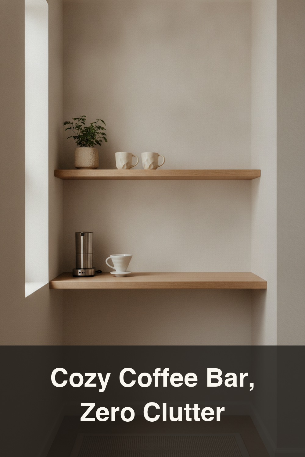 Tiny Kitchen Coffee Bar Ideas: Organized, Cozy, Japandi-Inspired
