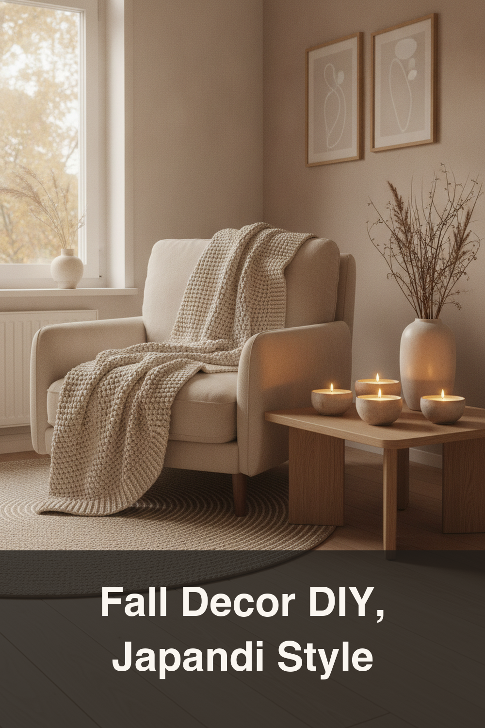 Cozy Fall Japandi DIY Decor for Small Spaces