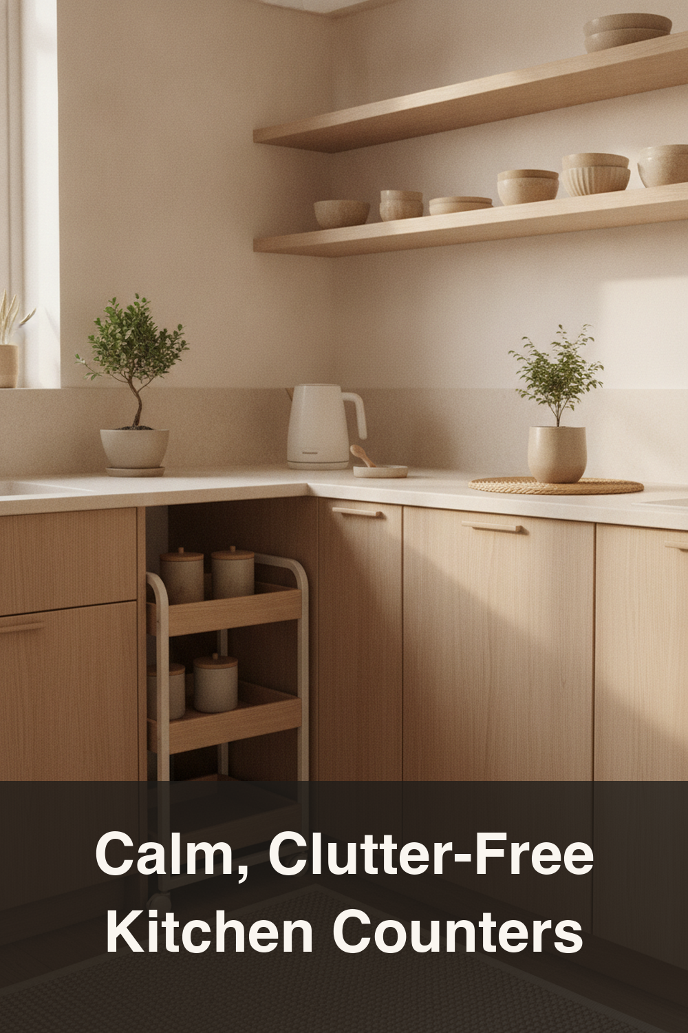 Small Kitchen? Try These Japandi Counter Organization Ideas