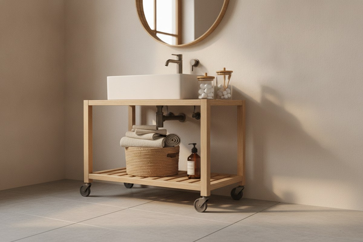 10 Bathroom Storage Ideas for Tiny Bathrooms, Japandi-Style