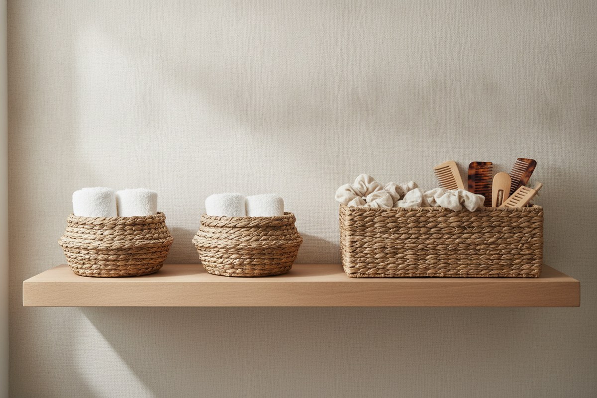 10 Bathroom Storage Ideas for Tiny Bathrooms, Japandi-Style