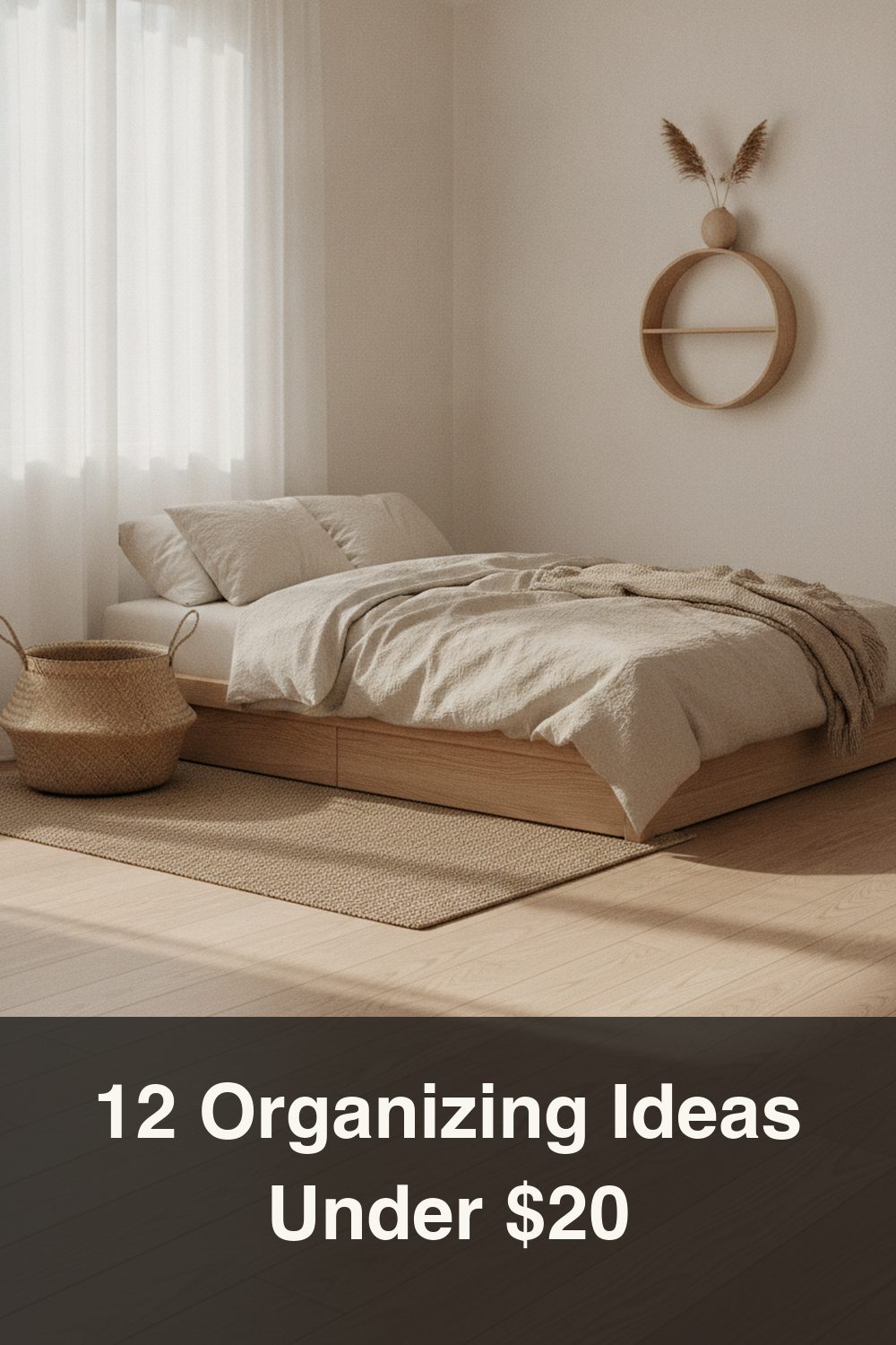 12 Under-$20 Organizing Ideas for Small Apartments (Japandi Style)