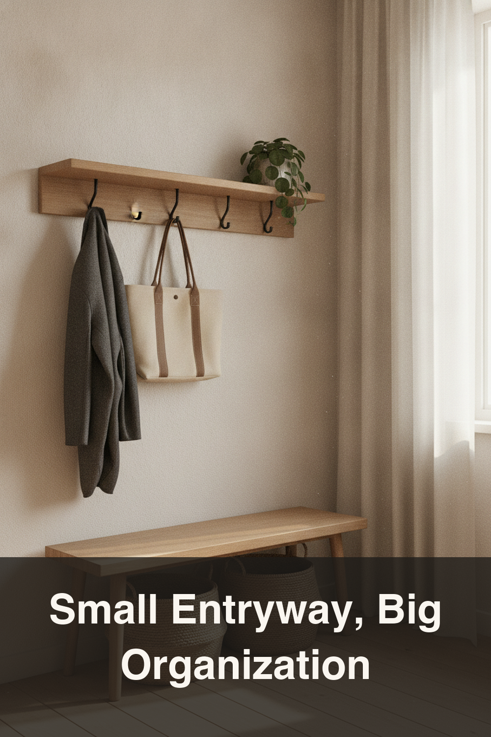 10 Small Apartment Entryway Organization Ideas (Japandi Style)