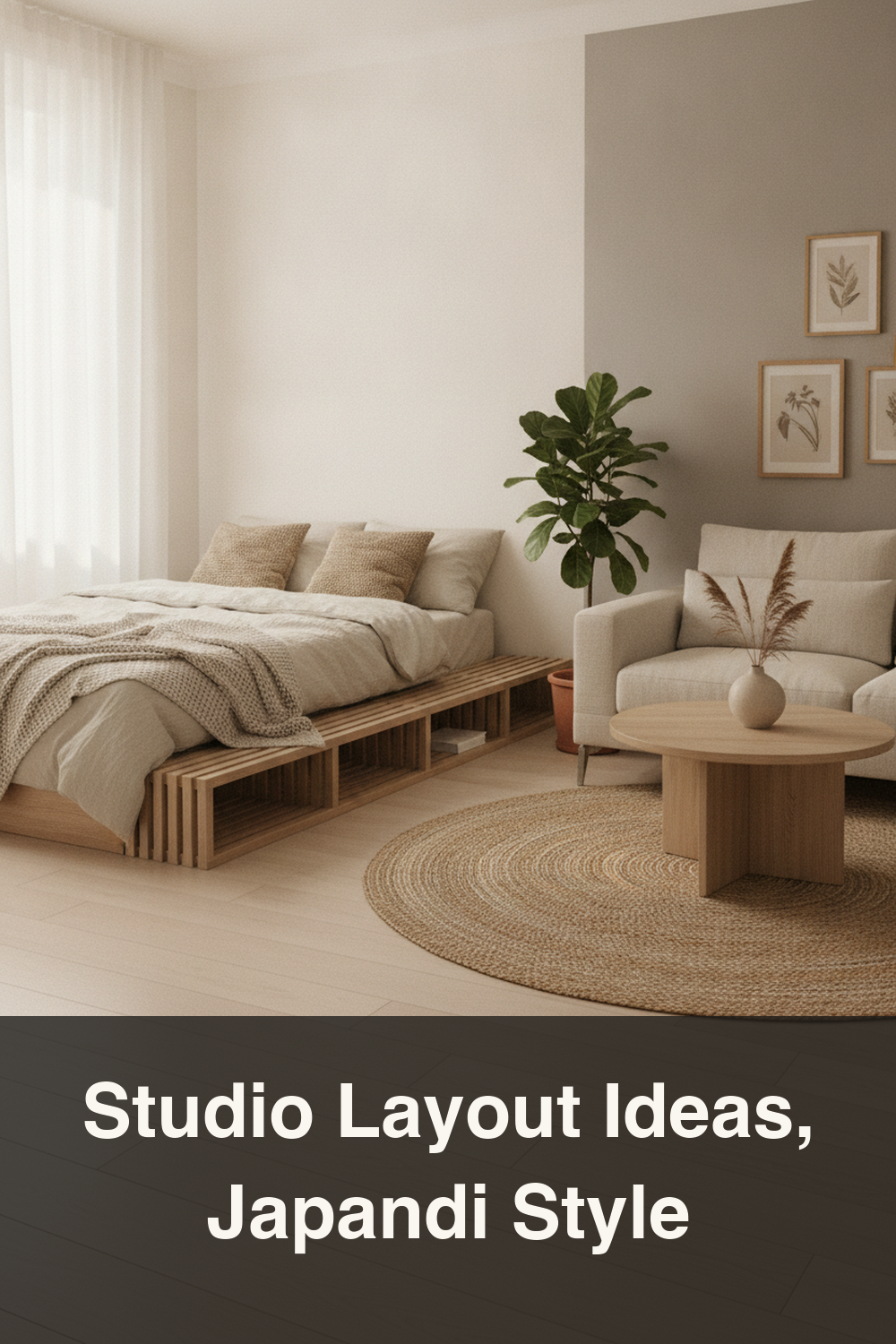 12 Studio Apartment Layout Ideas in Calming Japandi Style