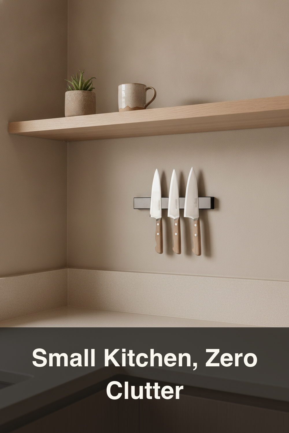 Small Kitchen Counter Organization Ideas: Japandi Space-Saving Tips