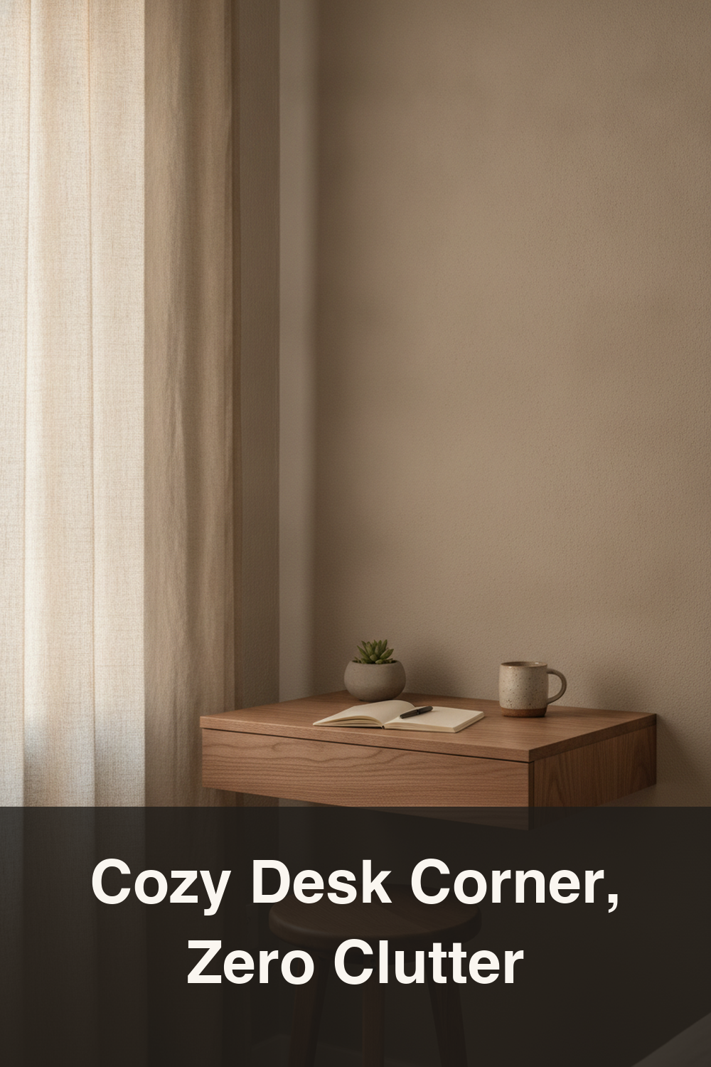 Japandi Work From Home Corner Ideas for Tiny Apartments