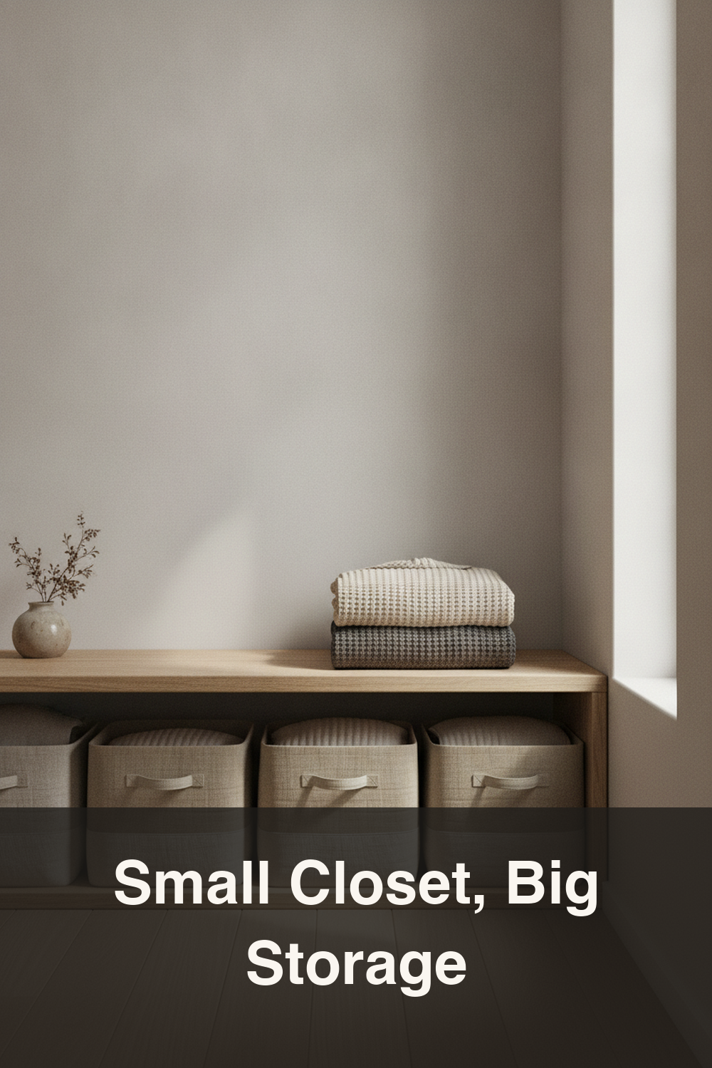 Small Closet Storage Ideas Using the Japanese Organizing Method